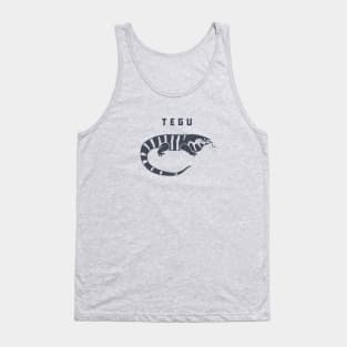 Giant Tegu. A cute lizard for reptile lovers and owners in dark ink Tank Top